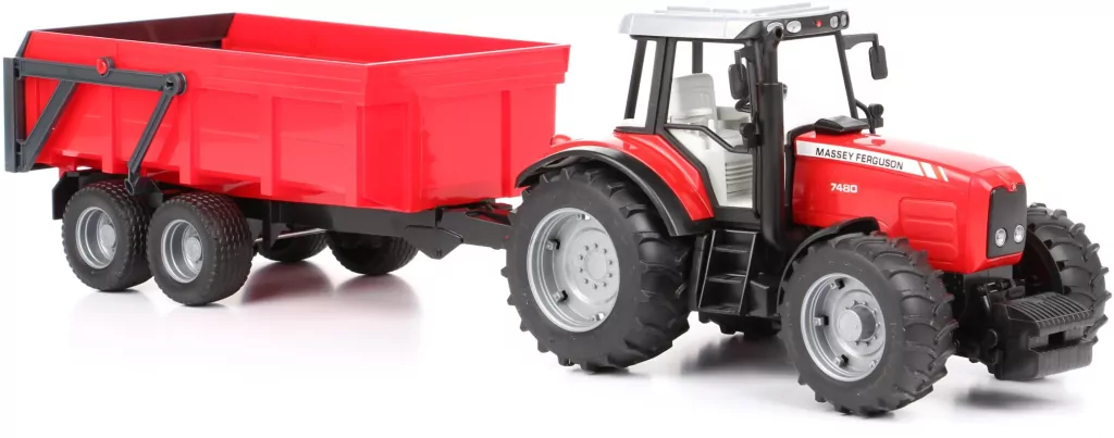 Traktor Massey Ferguson 7480 z przyczepą wywrotką - tantis.pl