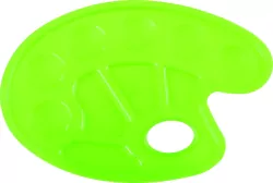 Happy Color. Paleta do mieszania farb, owal 10, zielona