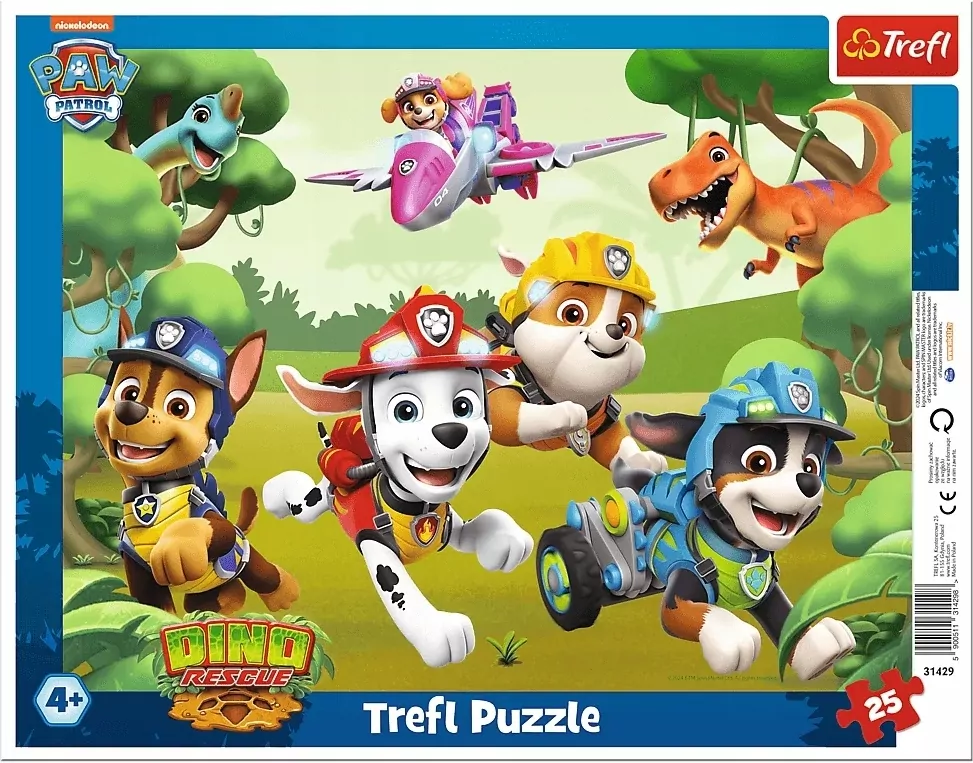 Puzzle ramkowe 25. Wyczynowe triki piesków. 31429 - tantis.pl