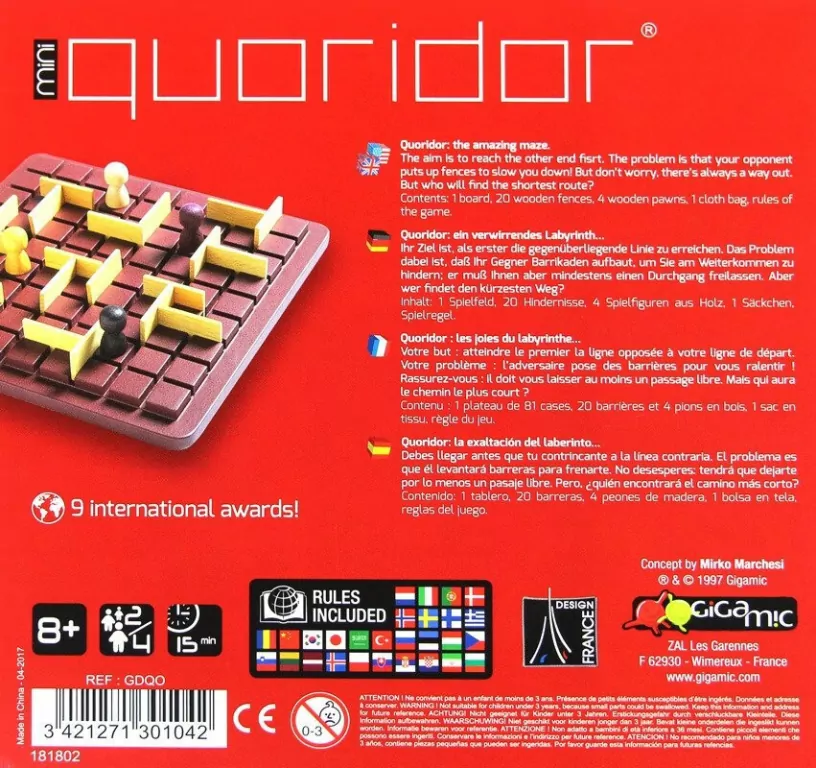 Gigamic. Quoridor Mini - tantis.pl