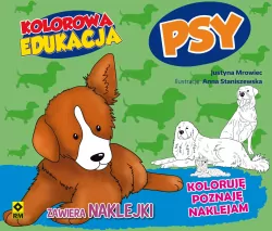 Psy. Kolorowa edukacja z naklejkami