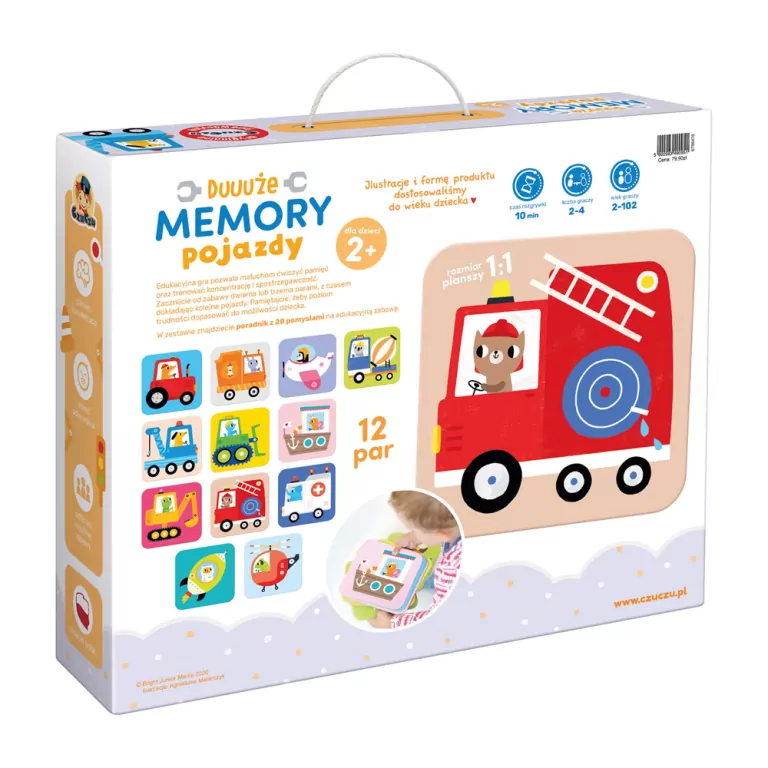 CzuCzu. Duuuże memory Pojazdy 2+ - tantis.pl