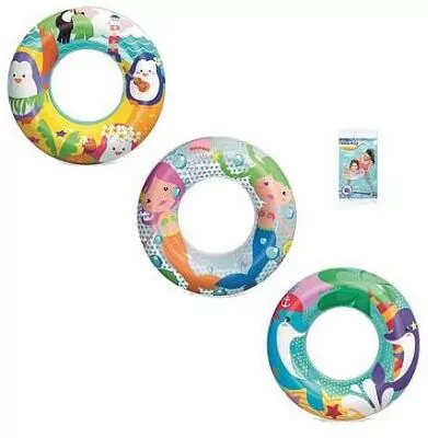 Koło dmuchane 51cm Zwierzęta morskie B36113 mix cena za 1szt p36 - tantis.pl