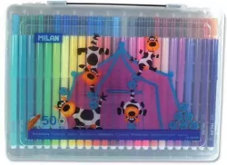 Flamastry w plastikowej walizce. 50 kolorów