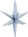 Balon foliowy Gwiazda 3D 105cm mglisty niebieski - tantis.pl