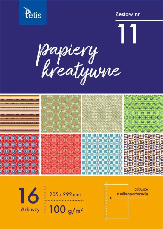 Papiery kreatywne A4/16K. Zestaw 11 - tantis.pl