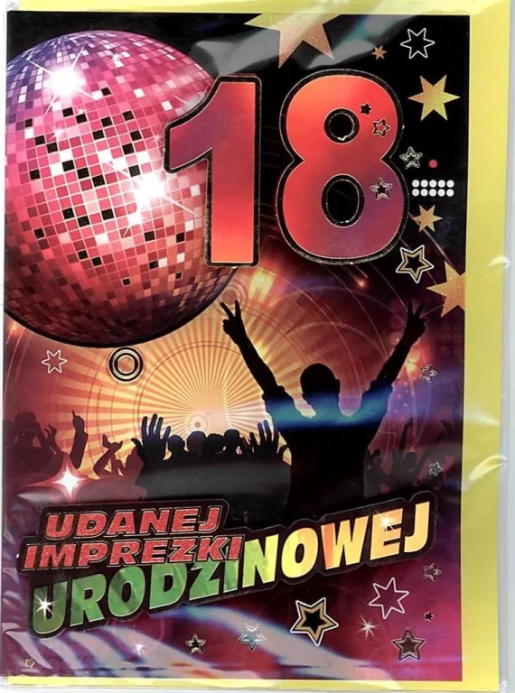 Karnet 18-stka naklejany 3D nr 003 + koperta - tantis.pl