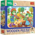 Puzzle drewniane 24 Poznaj Rodzinę Treflików TREFL - tantis.pl