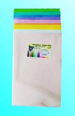 Pianka mikoguma pastelowa 20x30cm, 10 arkuszy - tantis.pl