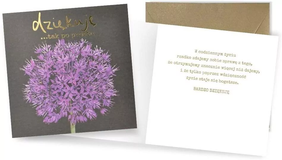 Karnet QRP-004 Dziękuję - tantis.pl