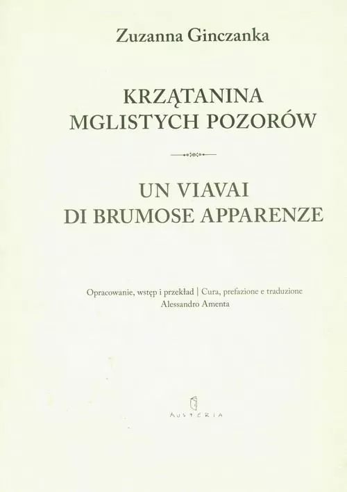 Krzątanina mglistych pozorów. Wiersze Wybrane - tantis.pl