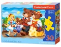 Castorland. Puzzle. Złotowłosa i trzy misie, 30 elementów - tantis.pl