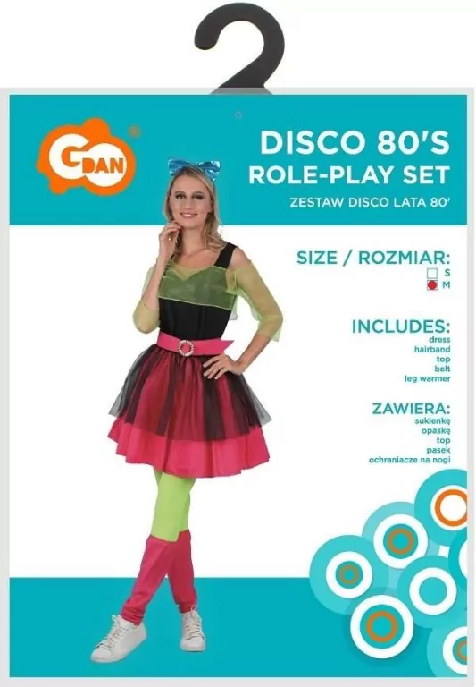 Strój dla dorosłych Disco lata 80' rozm. M - tantis.pl