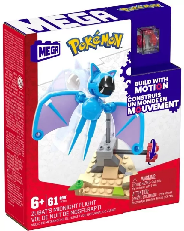 Mega Pokemon. Nocny lot Zubata HKT19 - tantis.pl