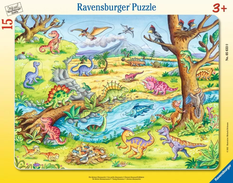 Puzzle 15 Young Dinosaurs Where to Put It? - tantis.pl