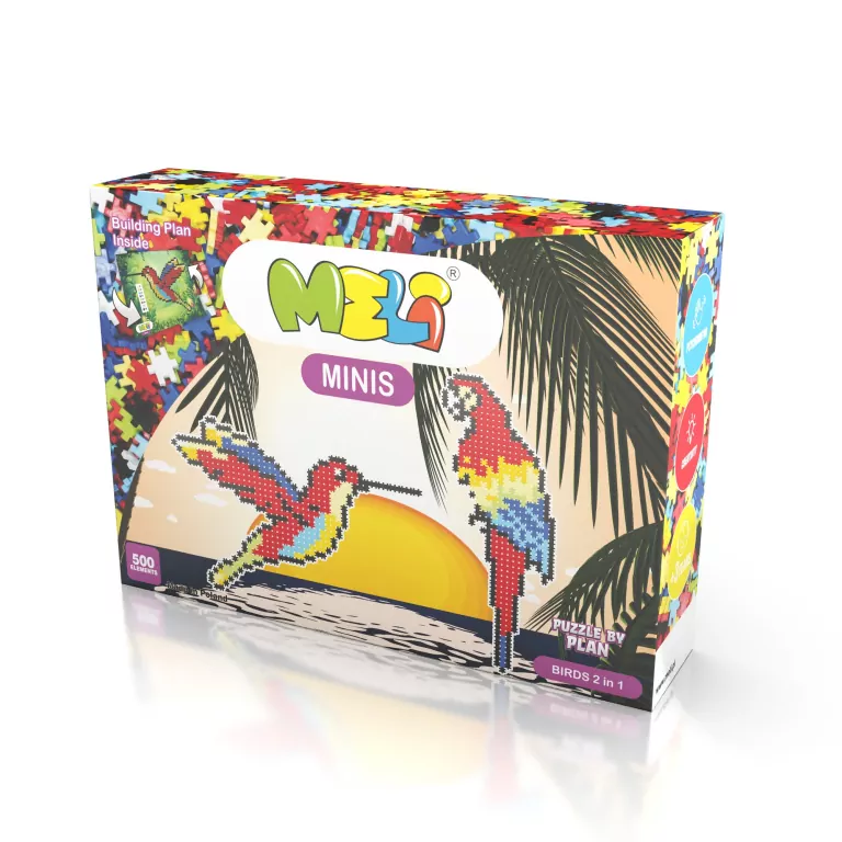 Klocki Meli Minis Birds 2w1 500 elementów - tantis.pl