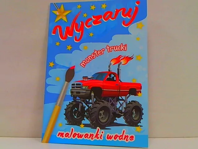Wyczaruj monster trucki. Malowanki wodne - tantis.pl