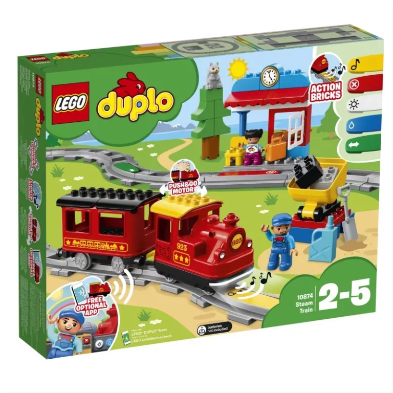 LEGO DUPLO. Pociąg parowy 10874 - tantis.pl
