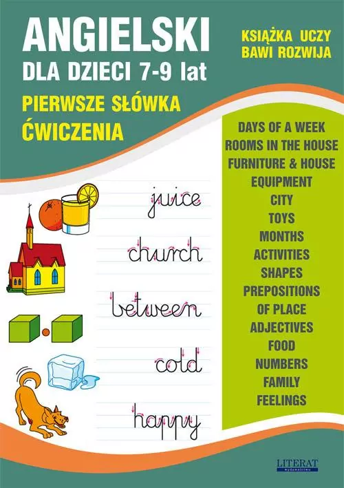 Angielski dla dzieci 7-9 lat. Pierwsze słówka. Ćwiczenia - tantis.pl
