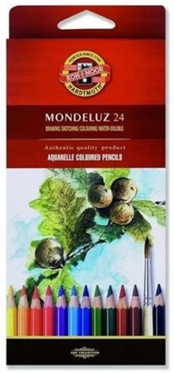 Kredki akwarelowe MONDELUZ. 24 kolory. 3718 - tantis.pl