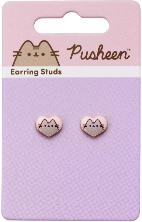 Pusheen Kolczyki classic Serduszka - tantis.pl