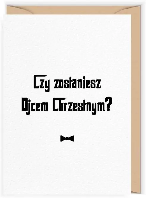 Karnet Chrzest - Rodzice Chrzestni - tantis.pl