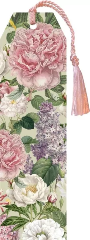 Zakładka 142 ze wstążką Piwonie i róże - tantis.pl