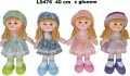 LALKA SZMACIANA Z GLOSEM 40CM W KAPELUSZU SA FOL - tantis.pl