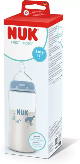 NUK. First Choice. Butelka. 300 ml. 3 miesięcy - tantis.pl