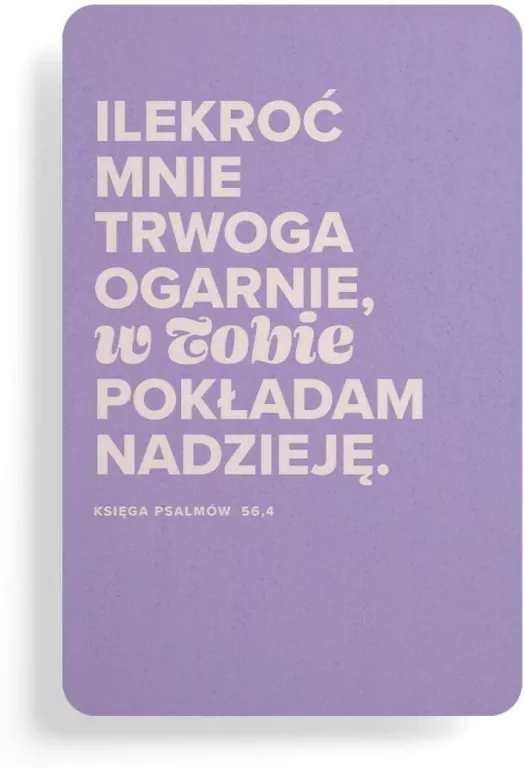 Magnes na lodówkę - Ilekroć mnie trwoga - tantis.pl