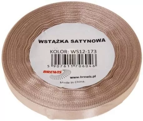 Wstążka satynowa migdałowa 6mm x 32m