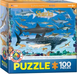 Puzzle 100 Smartkids Sharks 6100-0079