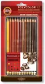 KREDKI POLYCOLOR 3822 12 SZT LINIA BRĄZY OP. METALOWE - tantis.pl