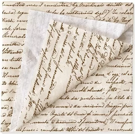 Serwetki Pismo Scrittura 33x33cm 20szt - tantis.pl