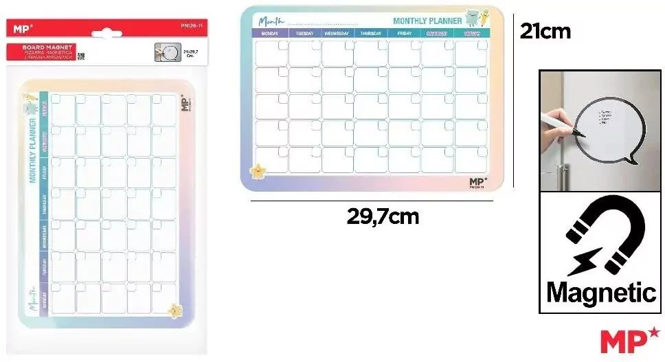 Planer magnetyczny 29,7x21cm miesięczny - tantis.pl