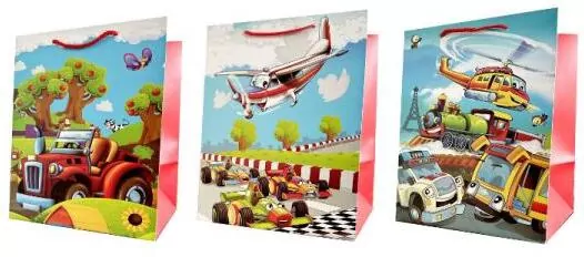 Torebka ozdobna prezentowa 26x32x20cm szerokie dno, mix 1 sztuka - tantis.pl