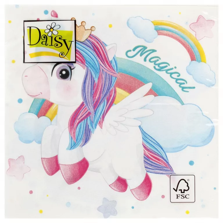 SERWETKA PAP 3W 330X330 MIX DAISY PM OP20SZT - tantis.pl