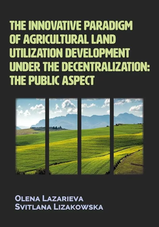 The innovative paradigm of agricultural land... - tantis.pl