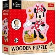 Puzzle drewniane 50 Wesoła Minnie TREFL - tantis.pl