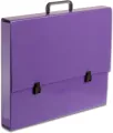 Teczka A3 z rączką 5 cm. Penmate. Fioletowa pastelowa - tantis.pl