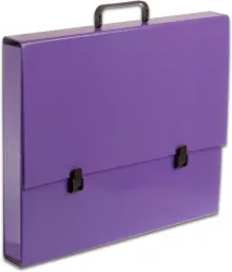 Teczka A3 z rączką 5 cm. Penmate. Fioletowa pastelowa