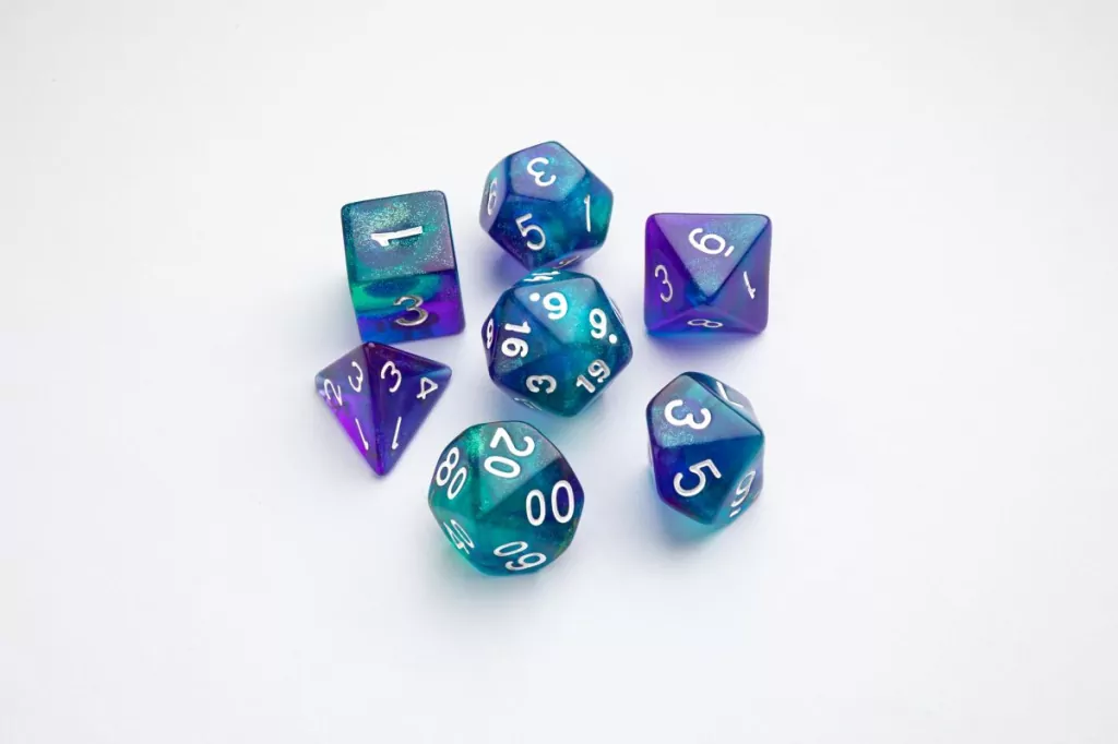 Gamegenic: Galaxy Series - RPG Dice Set - Neptune - tantis.pl