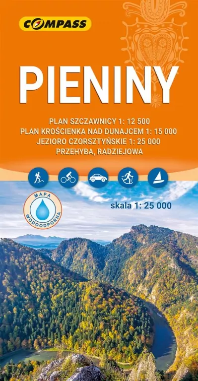 Mapa - Pieniny 1:25 000 laminowana - tantis.pl