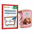 Pakiet: Dodawanie i odejmowanie. Klasa 1-3 / Piórnik z wyposażeniem Cleo i Frank 3-kom. DERFORM - tantis.pl
