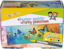 Farby plakatowe Gimboo 6x20ml kolorów