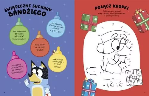 Hura, idą święta! Bluey. Zabawy i zadania z naklejkami - tantis.pl