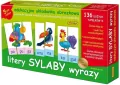 Litery, sylaby, wyrazy. Edukacyjna układanka obrazkowa - tantis.pl