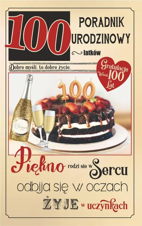 Kartka okolicznościowa Urodziny 100 - tantis.pl