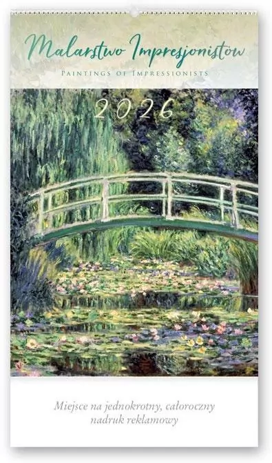 Kalendarz 2026 reklamowy Malarstwo Impresjonistów - tantis.pl
