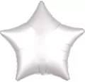 Balon foliowy Lustre biały gwiazda 48cm - tantis.pl